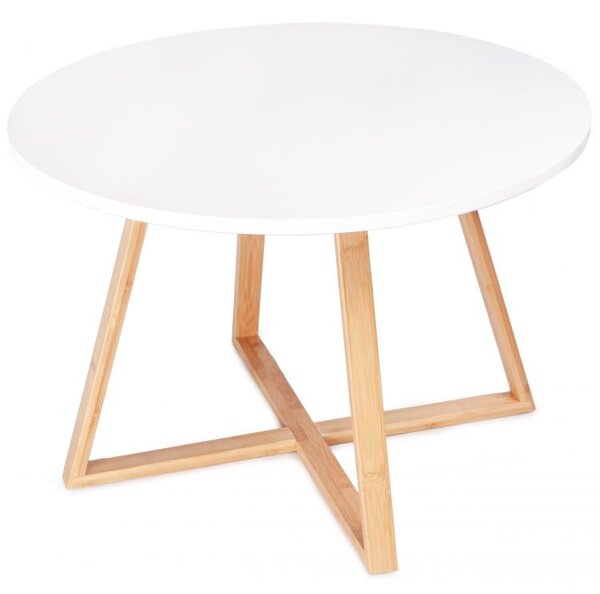 MODERNHOME Odkladací stolík Alva 60 cm biely