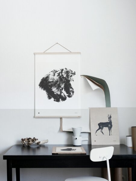 Teemu Järvi Plagát s motívom medveďa Roaring bear 50x70