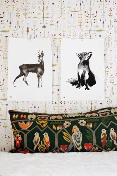 Teemu Järvi Plagát s motívom srnca Roe Deer 50x70