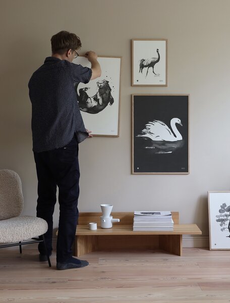 Teemu Järvi Plagát s motívom labute Swan 50x70