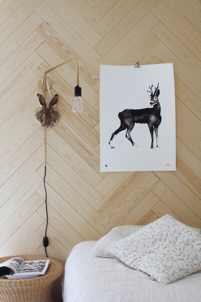 Teemu Järvi Plagát s motívom srnca Roe Deer 50x70