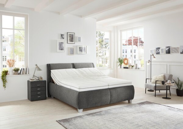 ČALÚNENÁ POSTEĽ, 180/200 cm, sivá, modrosivá Beldomo - Sleep - Postele