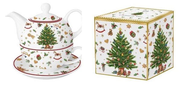 Kristian Samson Christmas TREE Tea for one 480264-11 - Šálka s pošálkou