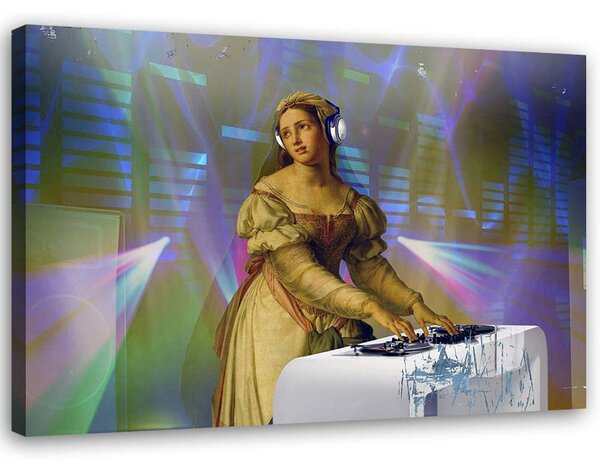 Obraz na plátne Lady DJ - Jose Luis Guerrero Rozmery: 60 x 40 cm