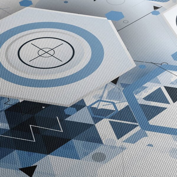 Obraz - Geometrická abstrakcia (90x60 cm)