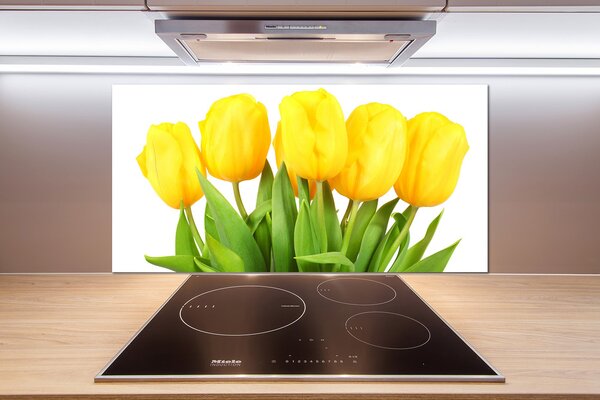 Panel do kuchyne Žlté tulipány pl-pksh-100x50-f-50296445