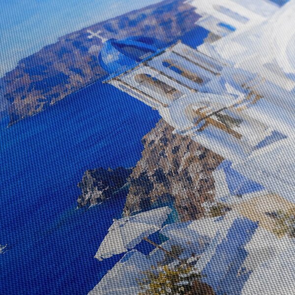 Obraz modré kupoly Santorini