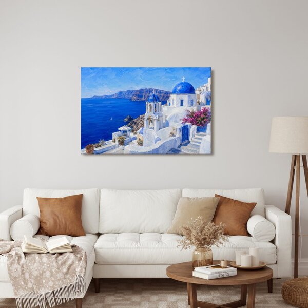 Obraz modré kupoly Santorini