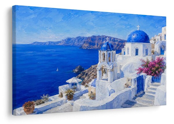 Obraz modré kupoly Santorini
