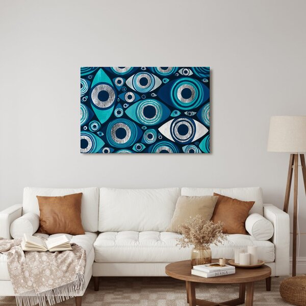 Obraz tyrkysové oči v abstrakcii