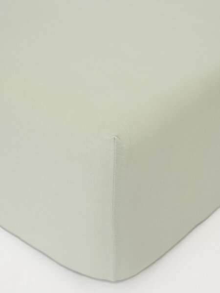 Jersey plachta do postieľky Classic 60 × 120 cm - sivozelená