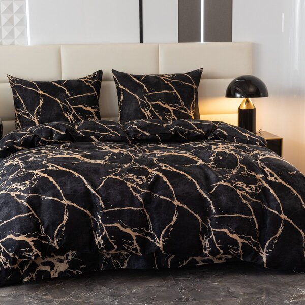 Obliečky z mikrovlákna OBSIDIAN čierne Rozmer obliečky: 70 x 80 cm | 140 x 200 cm