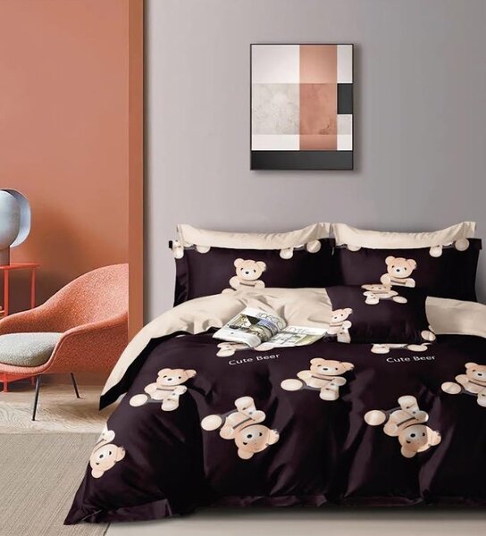 Detské obliečky z mikrovlákna CUTE BEAR farebné Rozmer obliečky: 70 x 80 cm | 140 x 200 cm