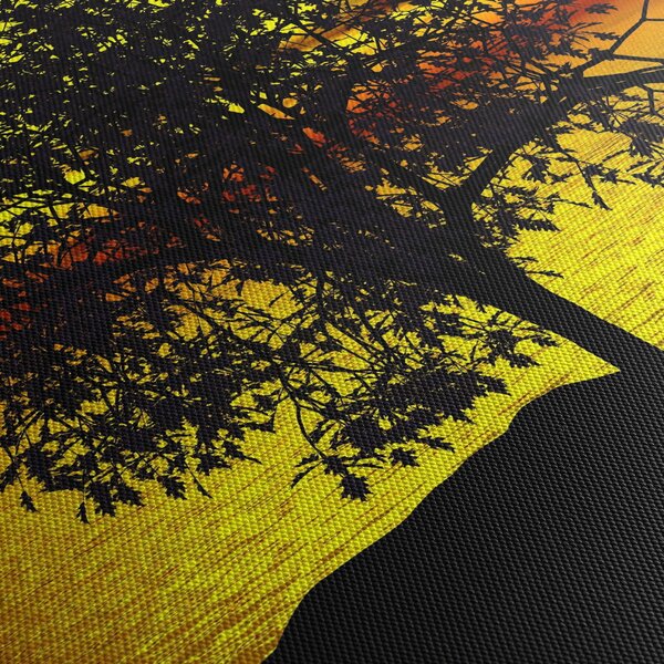 Obraz siluety stromu (90x60 cm)