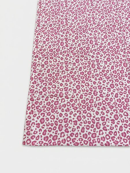 Sinsay - Bavlnená posteľná bielizeň s leopardím vzorom - ružová