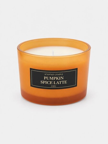 Sinsay - Vonná sviečka s tromi knôtmi Pumpkin Spice Latte - mandarínková