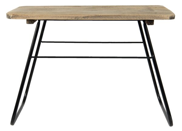 Drevený dekoračný antik stolík na rastliny - 46 * 26 * 33 cm - Clayre & Eef