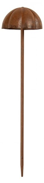 Rustikálny hrdzavý zápich huba - Ø 11*40 cm - Clayre & Eef