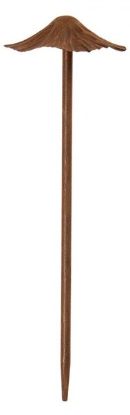 Rustikálny hrdzavý zápich huba - Ø 10*41 cm - Clayre & Eef