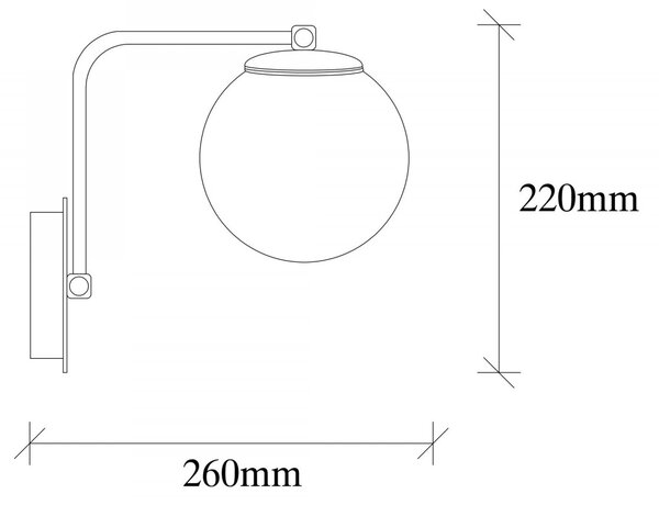 Opviq Nástenná lampa Daisy zlatá
