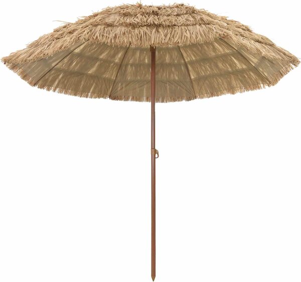 Maison Exclusive – Slnečník na pláž, 255 x 255 x 255 cm, polyester a oceľ, prírodná farba