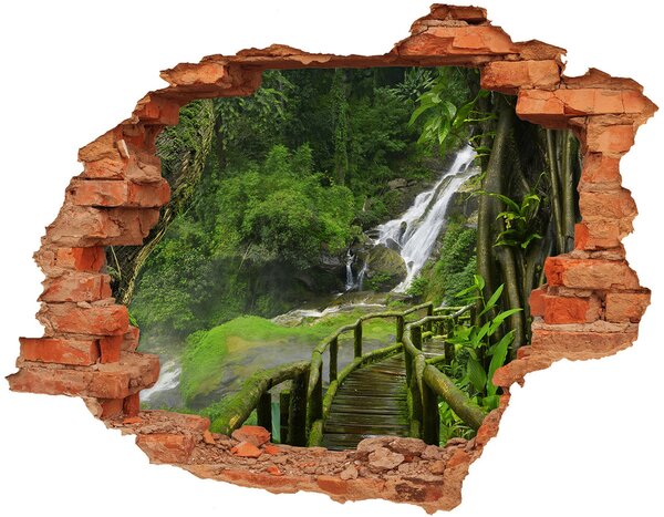Foto fotografie diera na stenu Vodopád v džungli