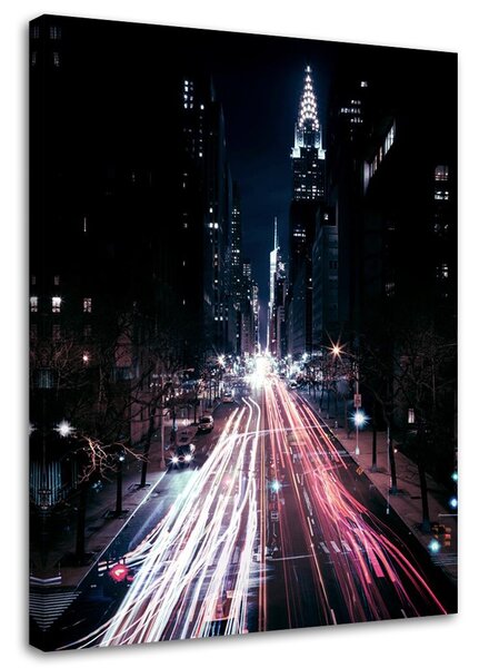 Obraz na plátne Osvetlená mestská ulica - Dmitry Belov Rozmery: 40 x 60 cm