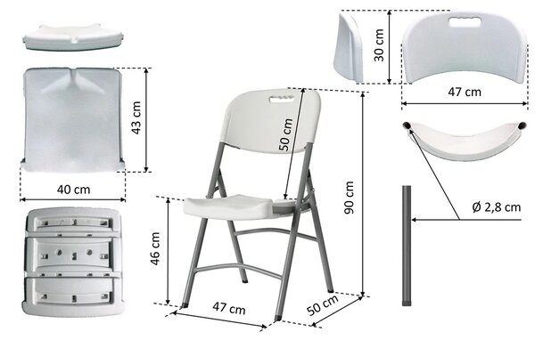 TENTino Záhradný set GARDEN - STÔL 183x76 POL + 6x STOLIČKA