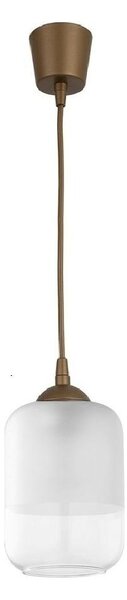Brilagi - LED závesný luster RETRO GLASS 1xE27/60W/230V, pr. 14 cm, hnedá/biela