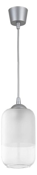 Brilagi - LED Luster na lanku RETRO GLASS 1xE27/60W/230V pr. 14 cm strieborná/biela