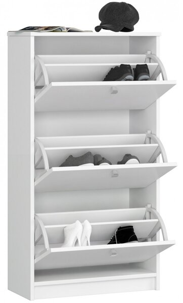 Ak furniture Botník ANTONIO 60 cm biely