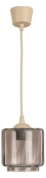 Brilagi - LED luster na lankách R GLASS 1xE27/60W/230V pr. 15 cm béžová/dymovo-béžová