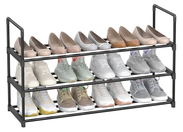 REGÁL NA TOPÁNKY, čierna, 92/55/30 cm Boxxx - Online Only drobný nábytok, Online Only