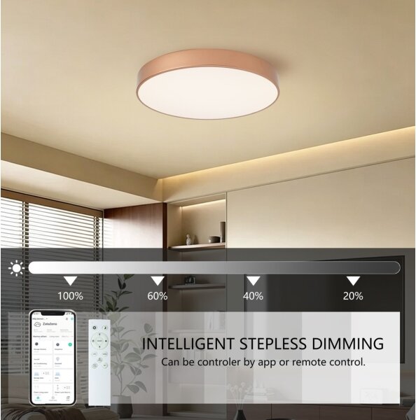 Brilagi-LED Stmievateľné svietidlo POOL SMART LED/60W/230V 50 cm Wi-Fi Tuya bronzový + diaľkový ovládač