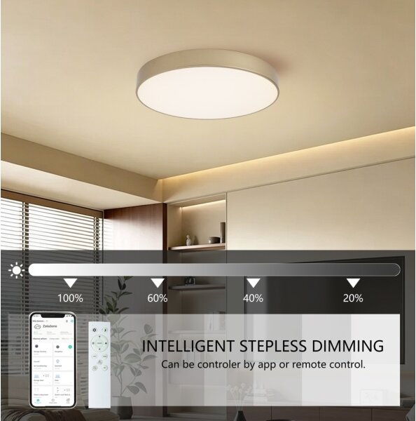 Brilagi-LED Stmievateľné svietidlo POOL SMART LED/60W/230V 50 cm Wi-Fi Tuya zlaté + diaľkový ovládač