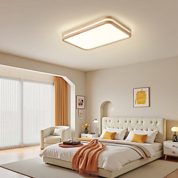 Brilagi - stmievané LED svietidlo MOLINA SQUARE LED/54W/230V dub 60x40 cm + DO