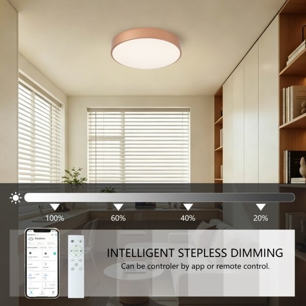 Brilagi-LED Stmievateľné svietidlo POOL SMART LED/48W/230V 40 cm Wi-Fi Tuya bronz + DO