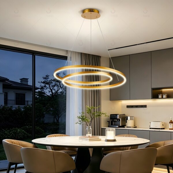 Brilagi-LED Stmievateľný luster na lanku TWISTER LED/75W/230V 3000-6000K zlatý +DO