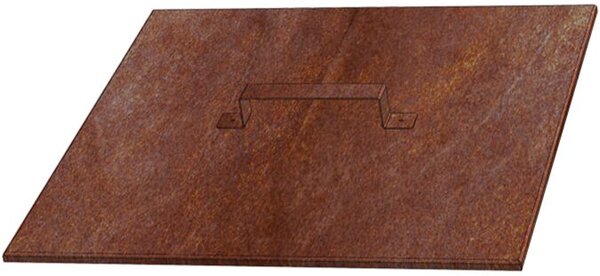 Veko na záhradné ohnisko 50 × 50 × 1 cm, corten CORGARDEN 1019