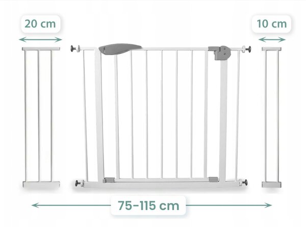 Zábrana na schody 75-115 cm Grey XXL