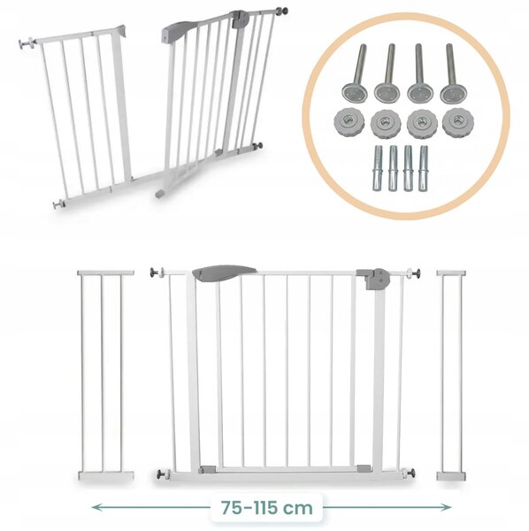 Zábrana na schody 75-115 cm Grey XXL