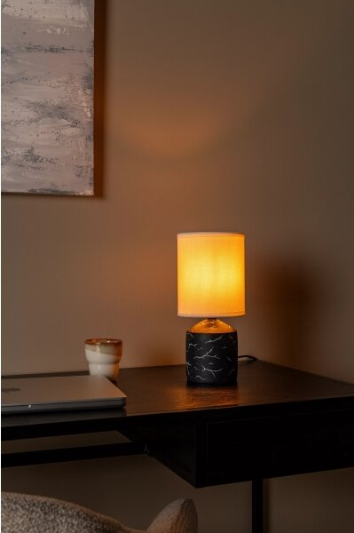 Lucide 47550/81/30 - Stolná lampa FRAN 1xE14/40W/230V čierna