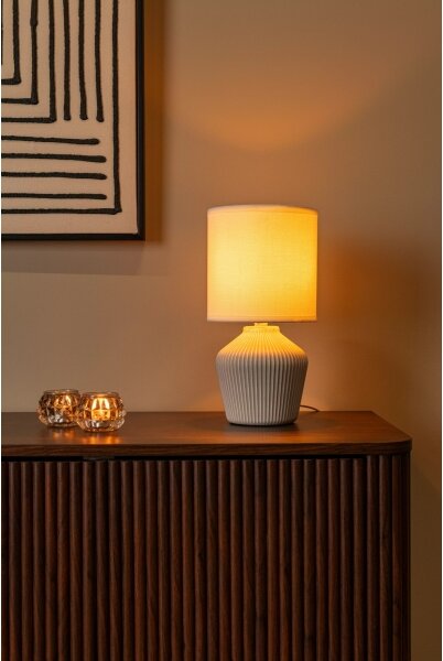 Lucide 47551/81/38 - Stolová lampa FILIZ 1xE14/40W/230V krémová