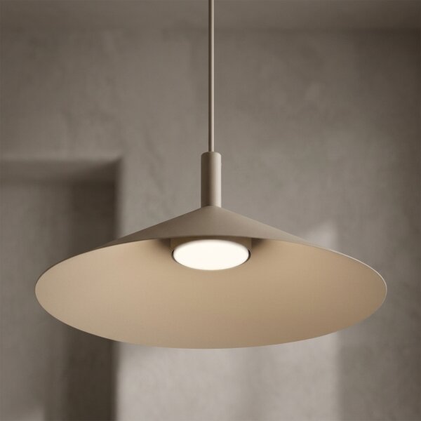 Luster na lanku ANEGA 1xGX53/15W/230V, priemer 40 cm, béžový