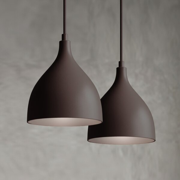 Luster na lanku NOAK CLASSIC 2xE27/15W/230V hnedý