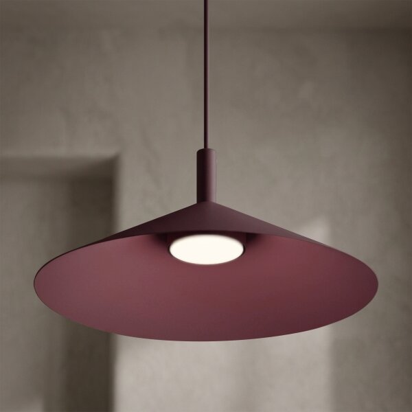 Luster na lane ANEGA 1xGX53/15W/230V priemer 40 cm bordový