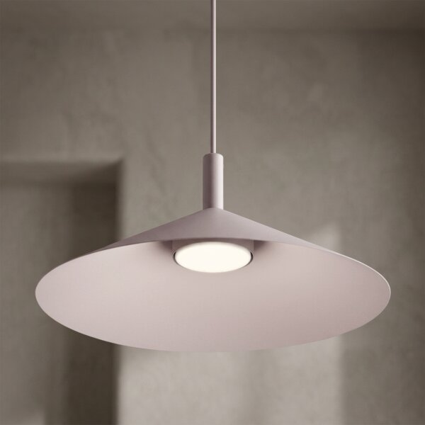 Závesný luster na lanku ANEGA 1xGX53/15W/230V, priemer 40 cm, krémový
