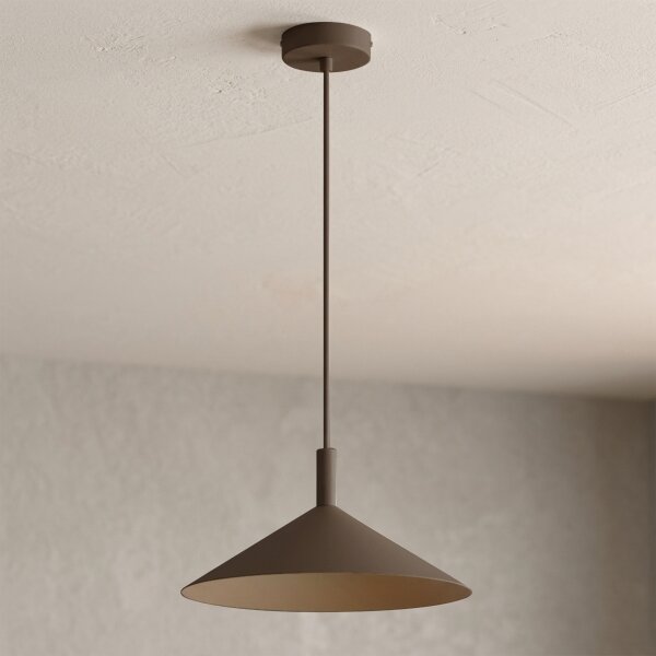 Luster na lanku ANEGA 1xGX53/15W/230V priemer 30 cm hnedý