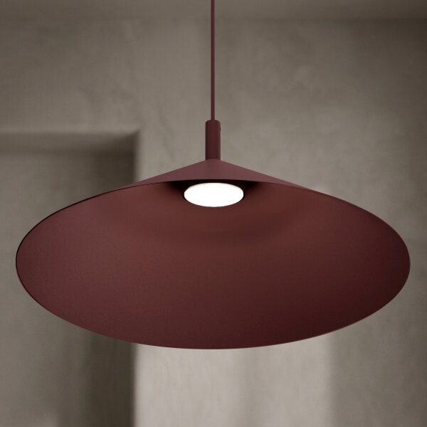Luster na lanku ANEGA 1xGX53/15W/230V pr. 50 cm bordový