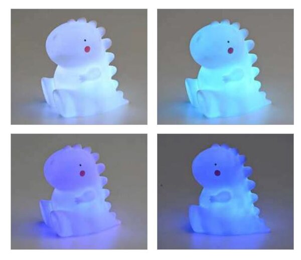 ACA Lighting Detské svietidlo LED Dino, 3xLR44, IP20